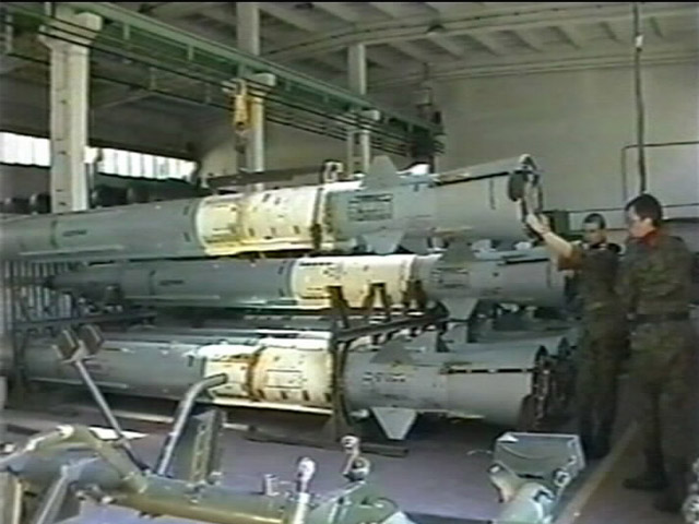 Magazyn stopnia marszowego rakiet PZR S-75M Wochow.