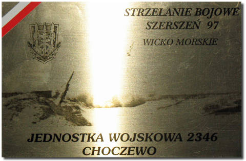 Ryngraf pamitkowy z poligonu Wicko Morskie z 1977 r.