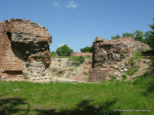 Ruiny zamku krzyżackiego.