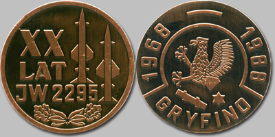 Medal pamitkowy z okazji XX-lecia 39 dr OP.